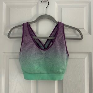 SouthBeach Body Sports Bra - Purple and Green ombre M/L